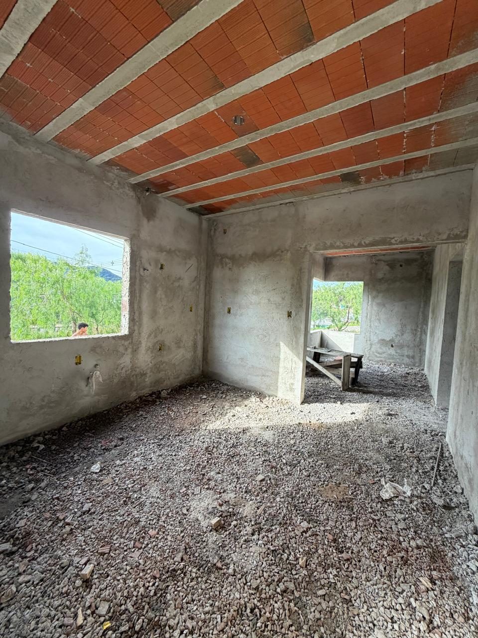 Reboco interno concluído